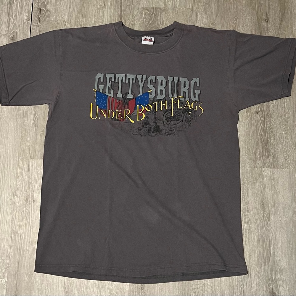 Gettysburg vintage Graphic Men's T-Shirt - Gray - Picture 1 of 2